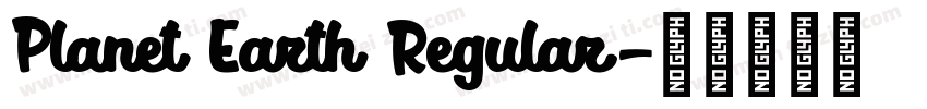 Planet Earth Regular字体转换